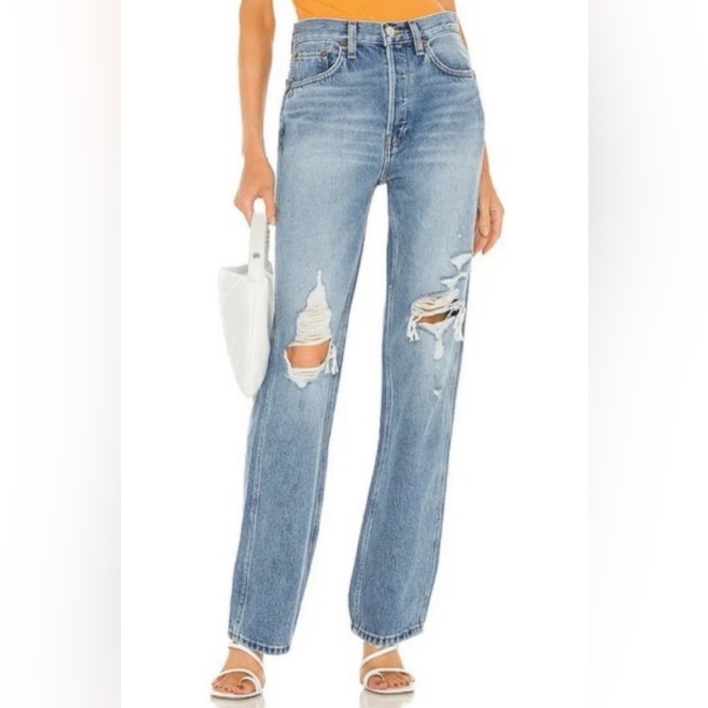 Re/Done 90’s High Rise Distressed Jeans